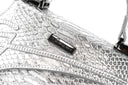 Medium Chrome Python Lowercase Flap Bag