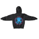 Vintage Black "Futuristic" Hoodie