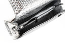 Medium Chrome Python Lowercase Flap Bag