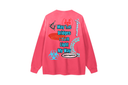 "404 Error" Misplaced Long Sleeve Tee in Pink/Multi