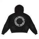 'geiger' Oval Fux Fur Removable Hoodie