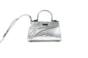 Medium Chrome Python Lowercase Flap Bag
