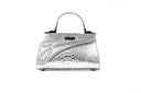 Medium Chrome Python Lowercase Flap Bag