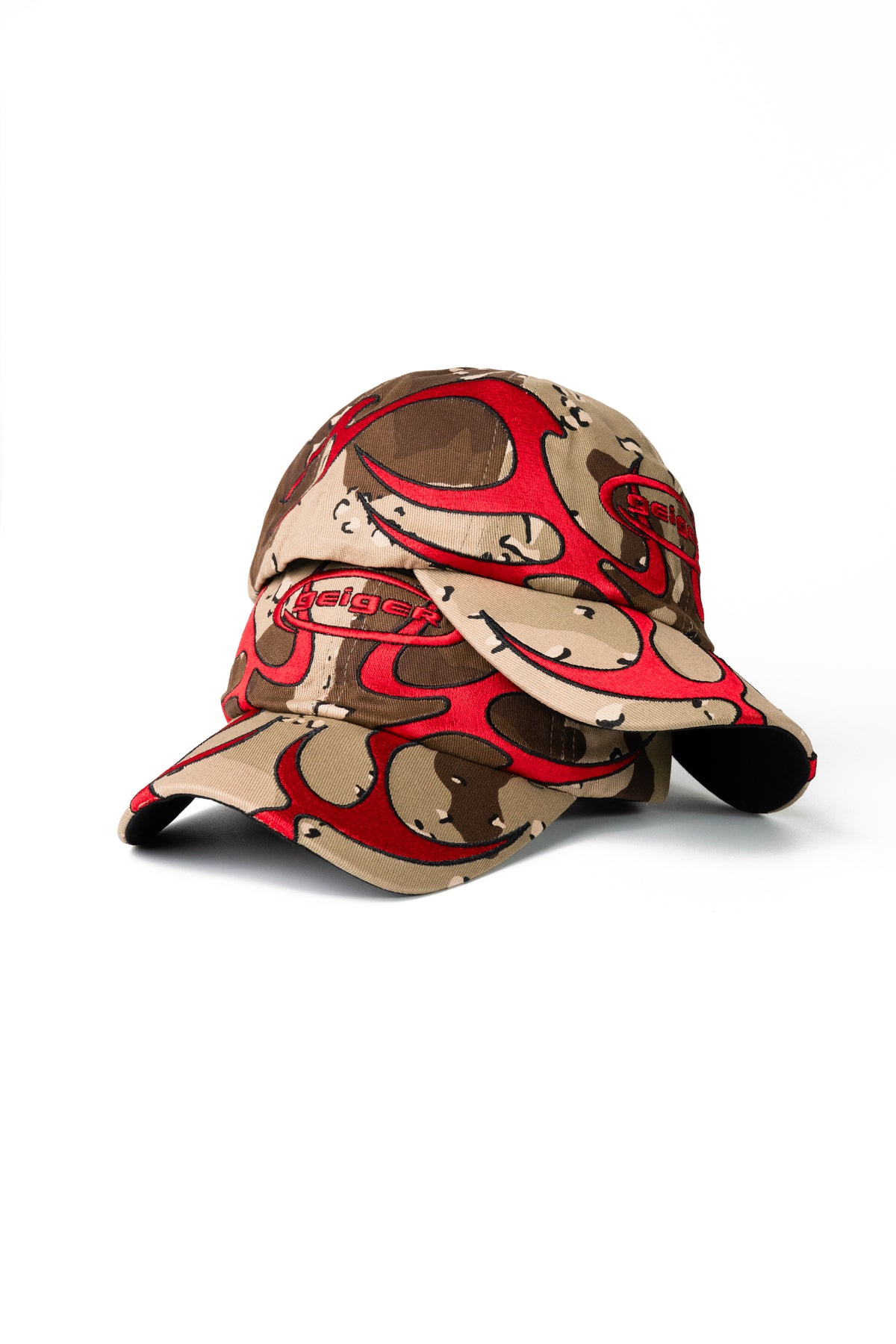 Desert Camo Red Tribal Cap