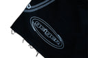 Black Frayed Sweat Shorts (Below Knee)
