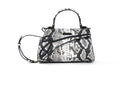 Medium Natural Python Lowercase Flap Bag