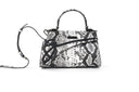 Medium Natural Python Lowercase Flap Bag