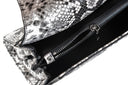 Medium Natural Python Lowercase Flap Bag