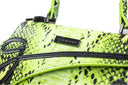 Medium Lime Green Python Lowercase Flap Bag