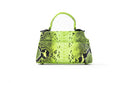 Medium Lime Green Python Lowercase Flap Bag