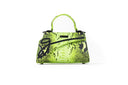 Medium Lime Green Python Lowercase Flap Bag