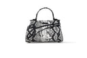 Medium Natural Python Lowercase Flap Bag