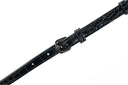 Medium Black Croc Lowercase Flap Bag