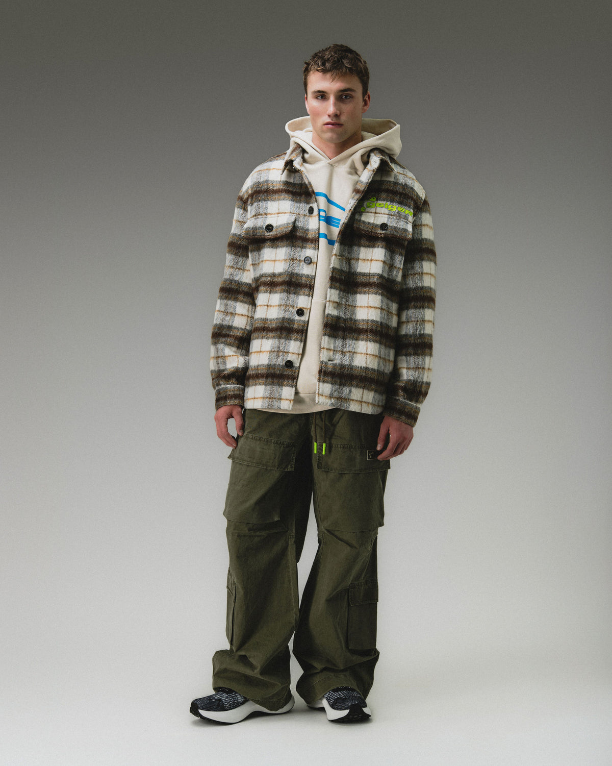 SZN 6 Stacked Cargo Pants 'Olive'