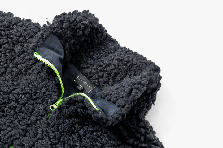 Black 'Sherpa' Oversized Jacket – John Geiger