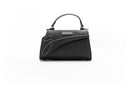“Black/Black” Medium Lowercase Flap bag