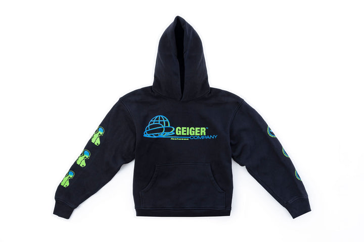 Black “Geiger Corp” Hoodie – John Geiger