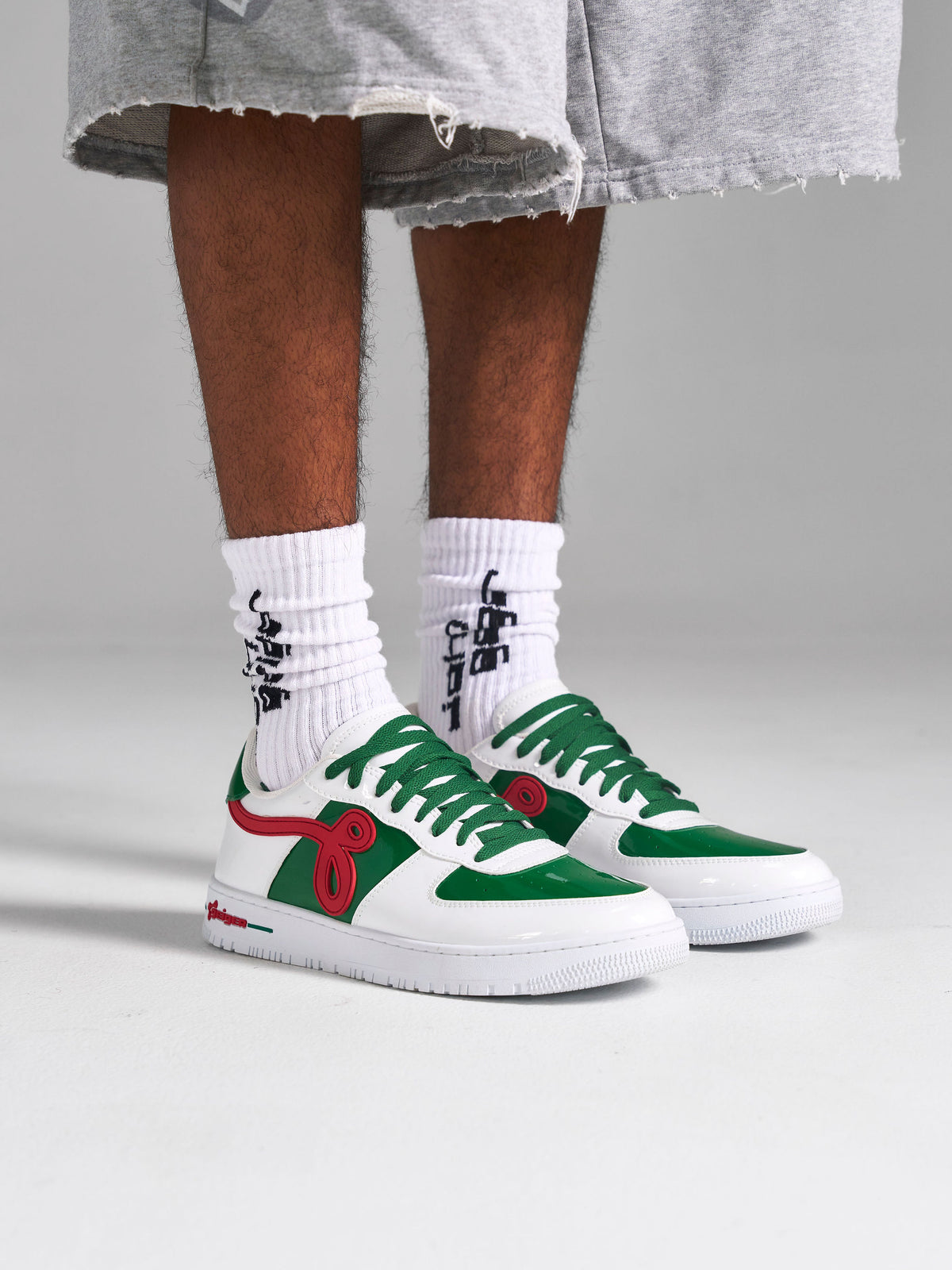 White/Red/Green Patent GF-01