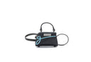 Mini Lowercase Flap Bag "Black/Teal"