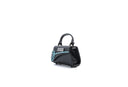 Mini Lowercase Flap Bag "Black/Teal"