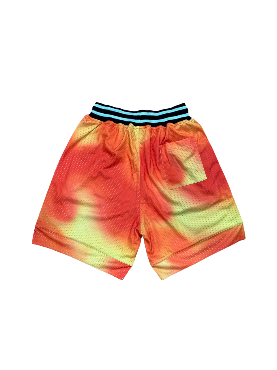 JG Chenille Logo Basketball Shorts 'Orange Sunset Tie-Dye' – John